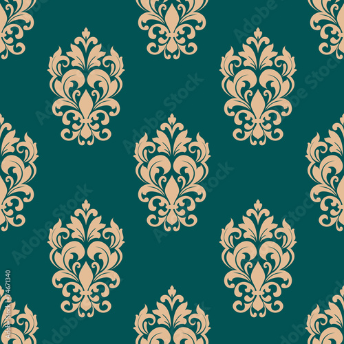 Foliage victorian seamless pattern design