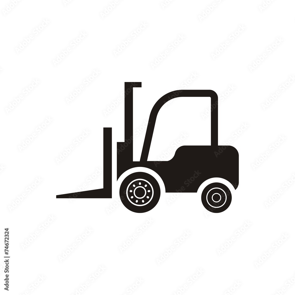 Forklift truck icon