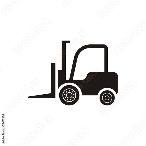 Forklift truck icon