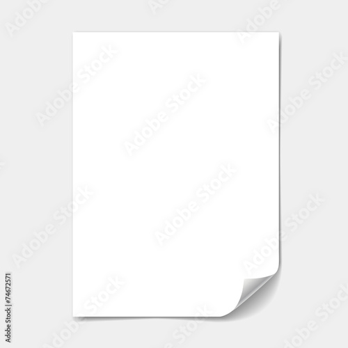 blank paper sheet
