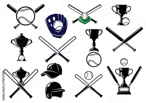 Baseball sports equipments set