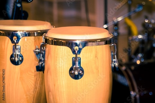 Fotografia, Obraz fragment bongos an instrument for percussionists and musicians