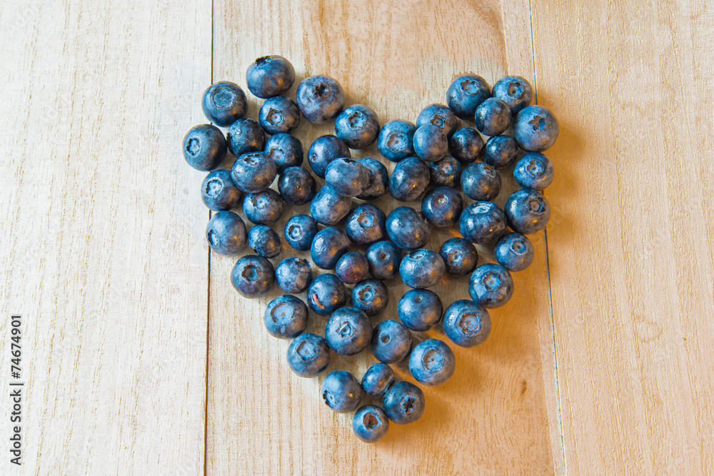 Blueberry heart Blueberry heart