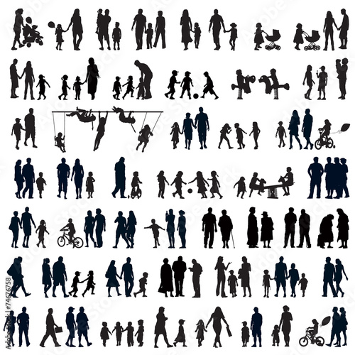 People silhouettes photo