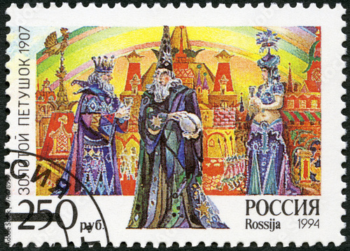 RUSSIA - 1994: shows an episode from opera "The Golden Cockerel"