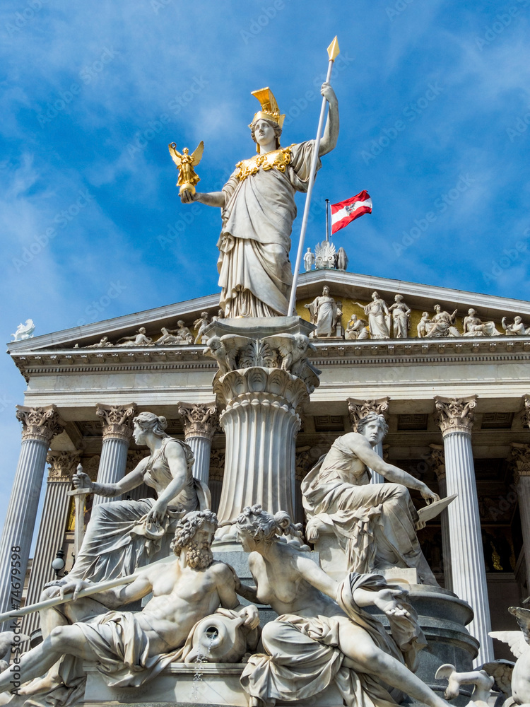 Obraz premium Österreich, Wien, Parlament