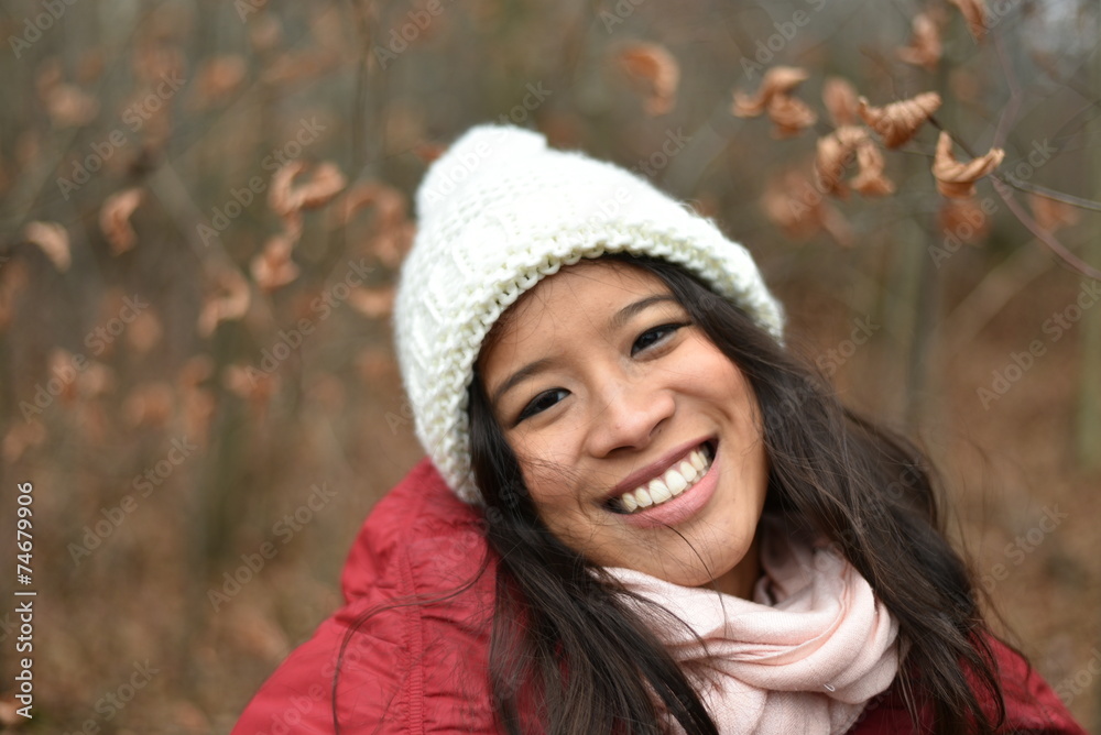 Young Asian Girl is happy Young Asian Girl is happy