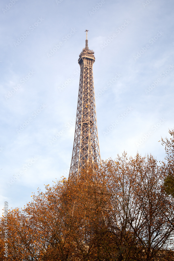 Autumn at Eiifel tower, Paris.