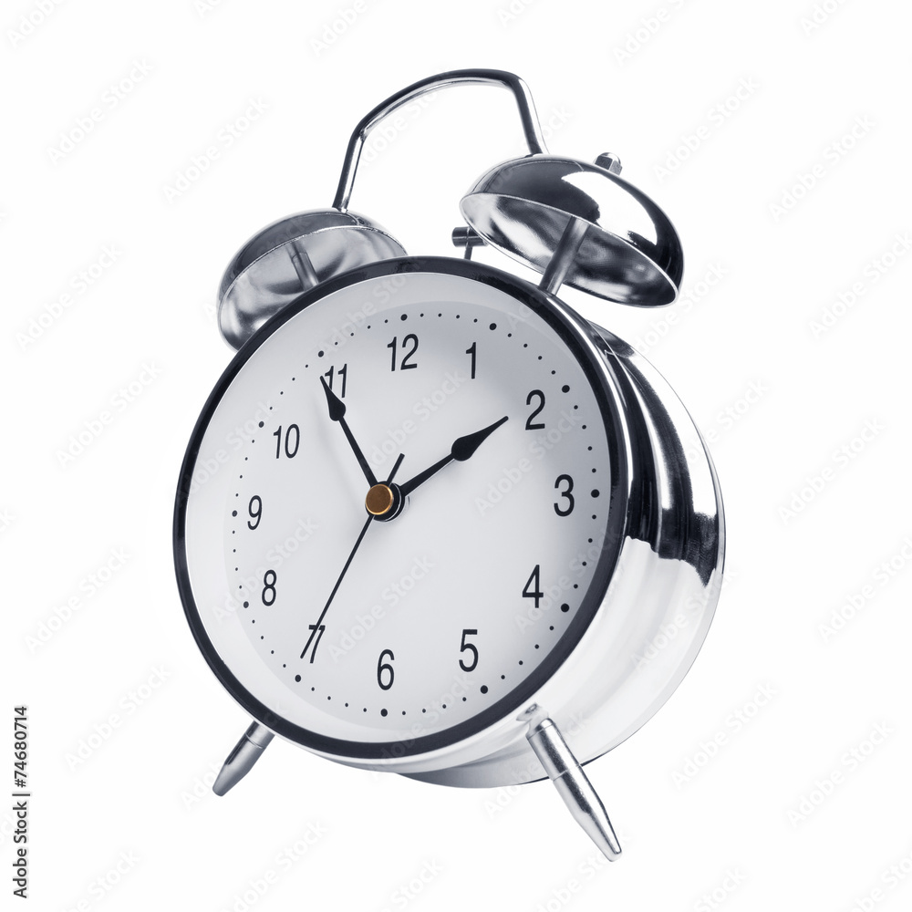 Five minutes to two on the alarm clock Five minutes to two on the alarm clock