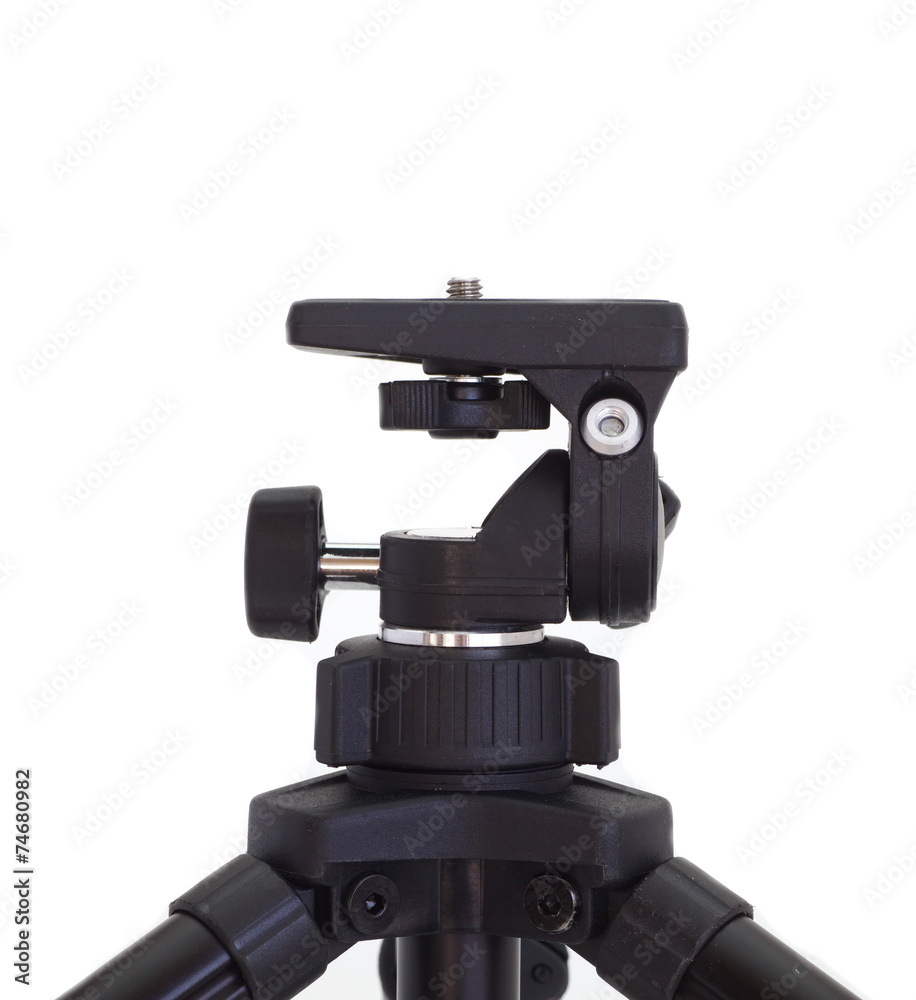 small tripod made of plastic isolated on white background