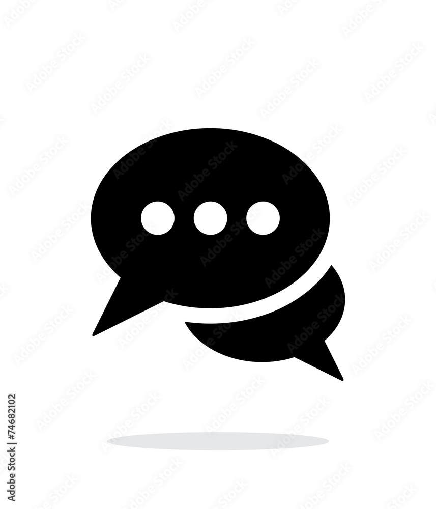 Fototapeta premium Dialogue icon on white background.
