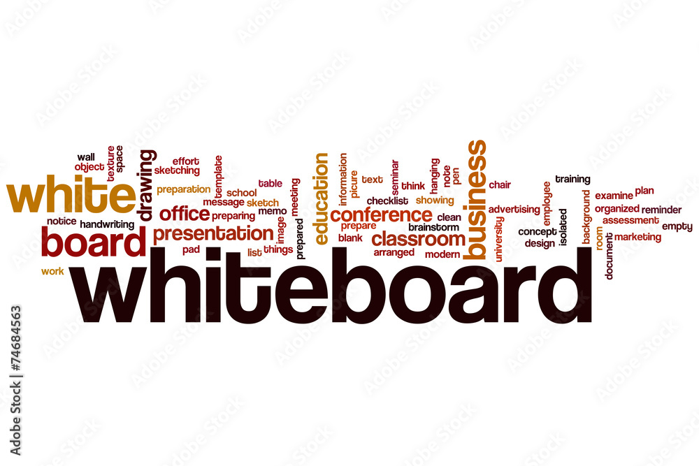Whiteboard word cloud