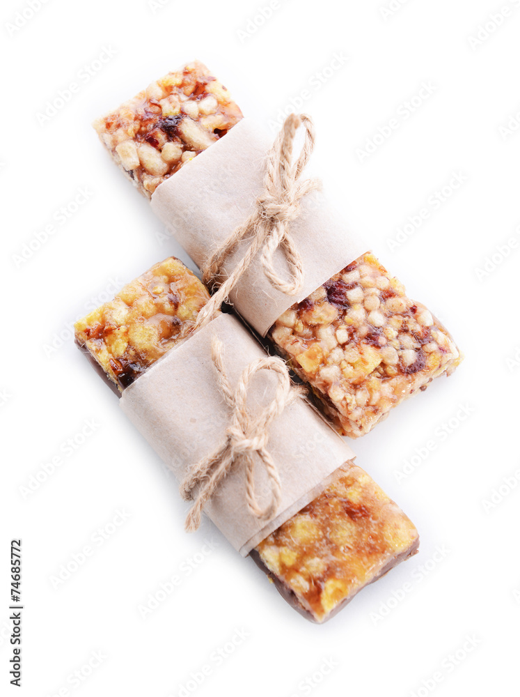 Granola isolated on white Granola isolated on white