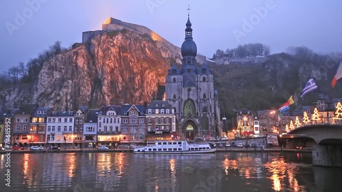 Evening in Dinant, Belgium