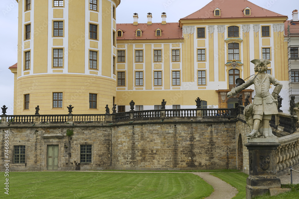 Moritzburg castle in late spring, Saxony, Germany.