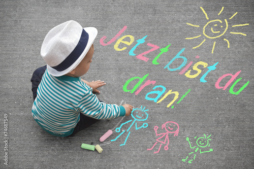 Kinderzeichnung - Jetzt bist du dran!
