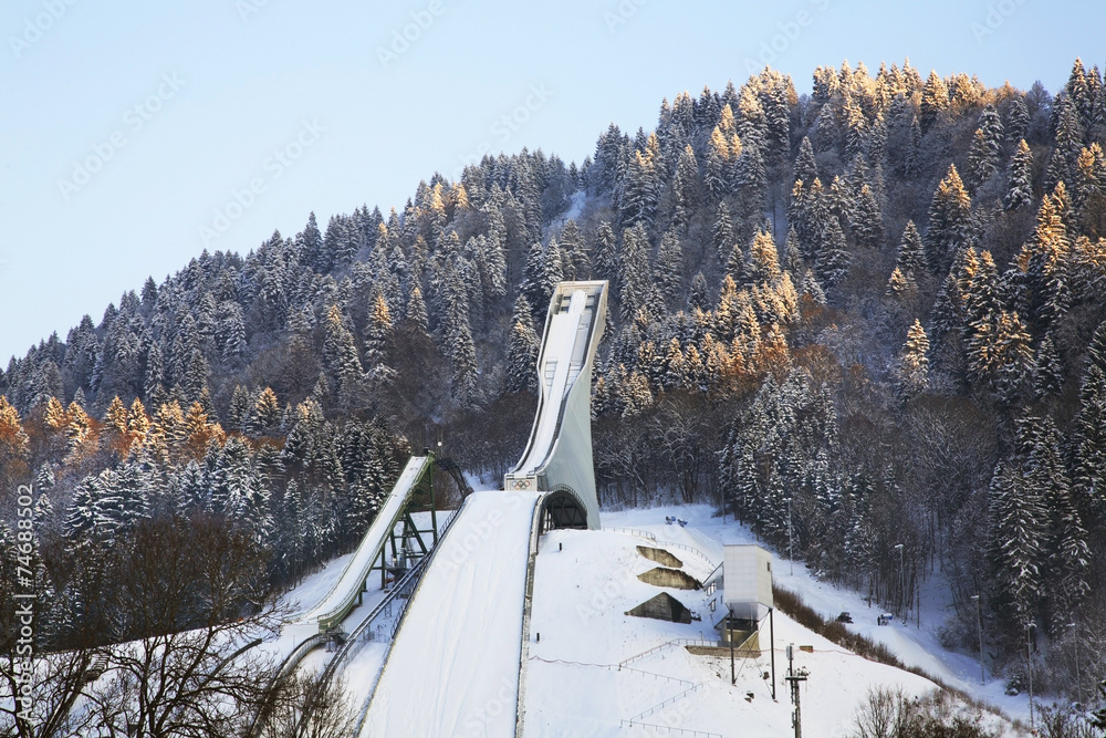 Springboard on Olympic stadium in Garmisch-Partenkirchen