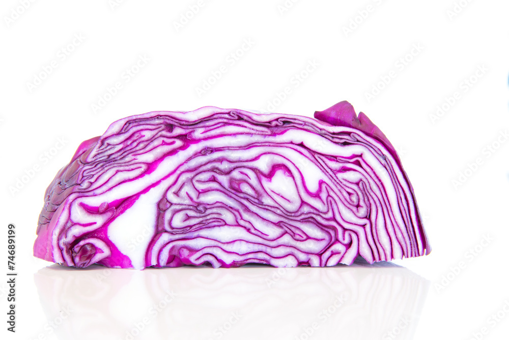 Obraz premium Rotkohl geschnitten