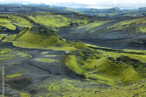 Volcanic landscape in Lakagigar photo