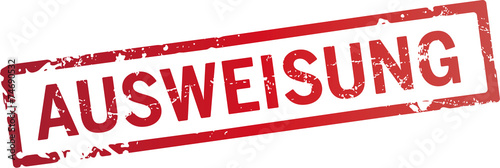 roter stempel ausweisung