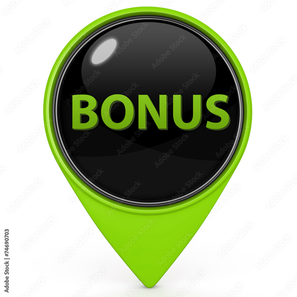 bonus pointer icon on white background bonus pointer icon on white background