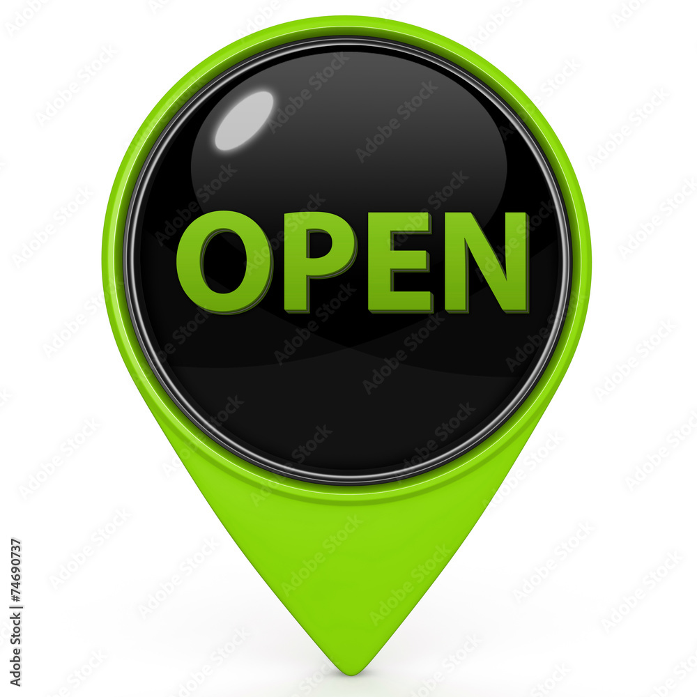open pointer icon on white background open pointer icon on white background