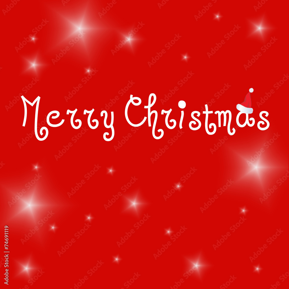 Merry Christmas white text on red background Merry Christmas white text on red background