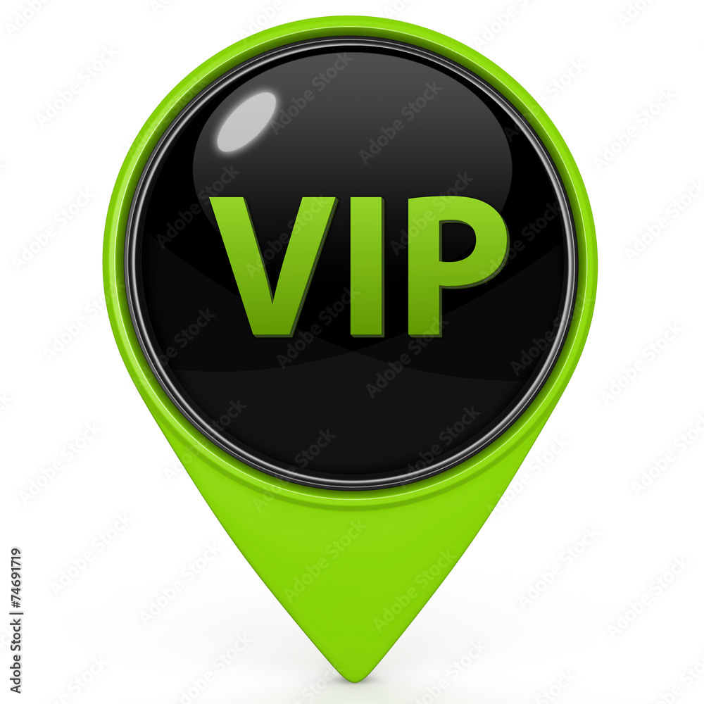 Vip pointer icon on white background Vip pointer icon on white background