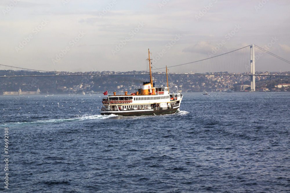 Boat on Bosphorus