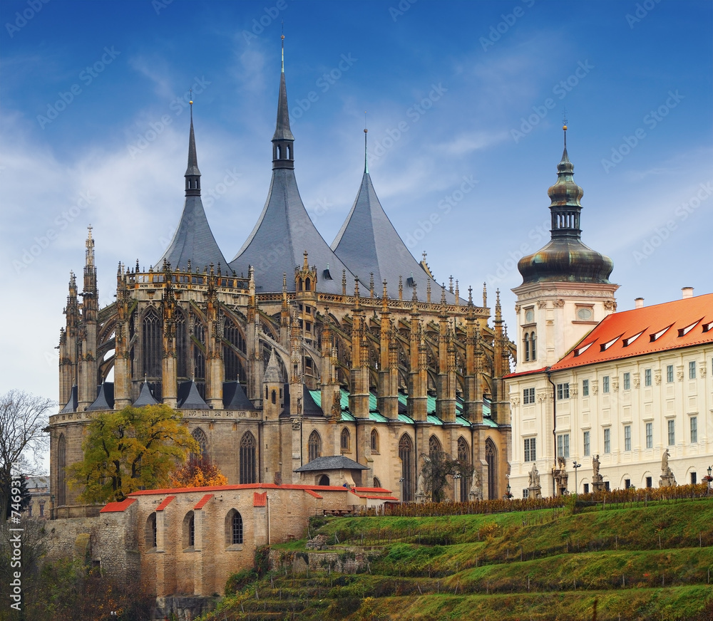 Obraz premium Cathedral of St Barbara in Kutna Hora