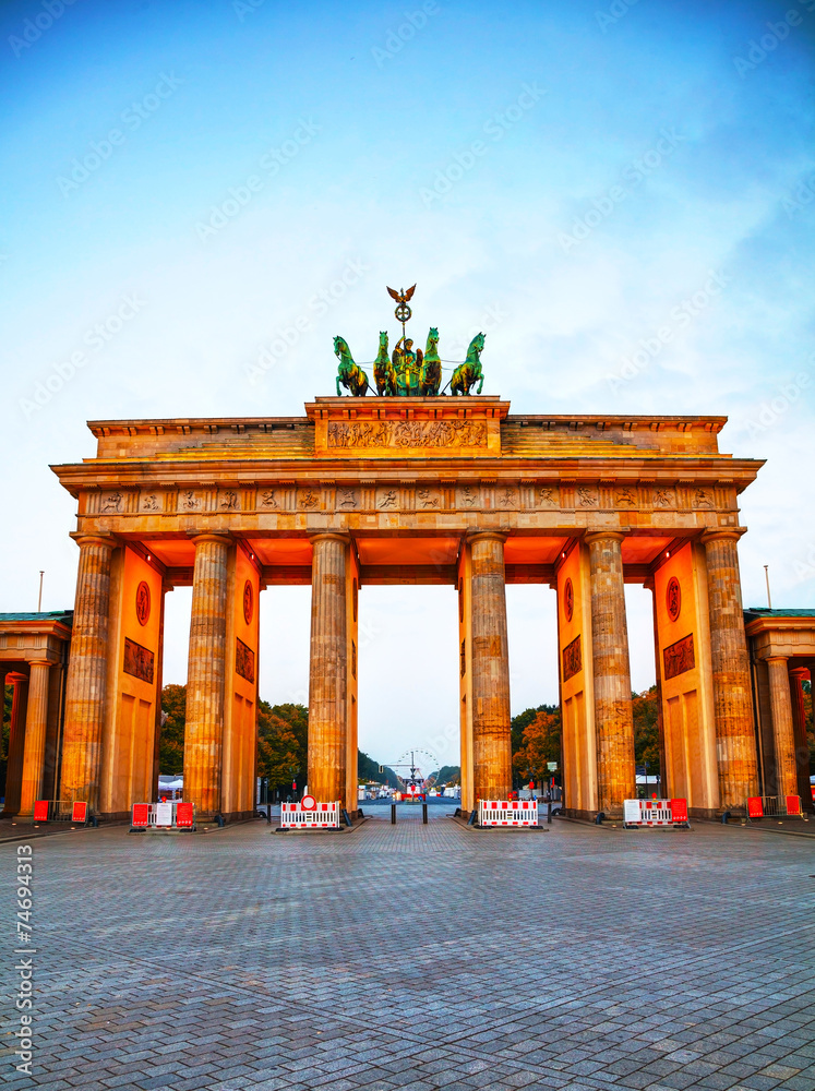 Brandenburg gate in Berlin, Germany