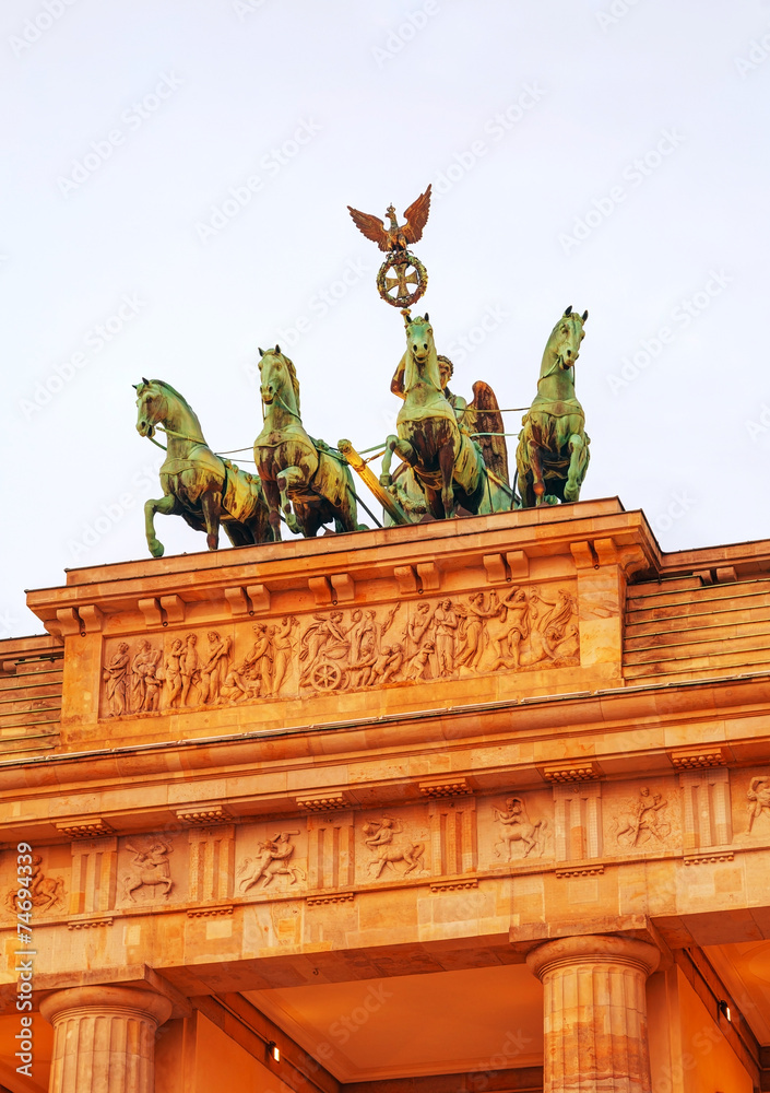 Obraz premium Brandenburg gate in Berlin, Germany