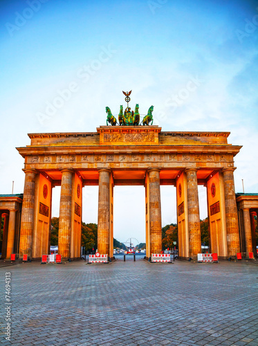 Brandenburg gate in Berlin, Germany