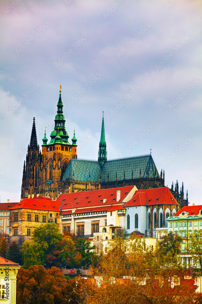 The Prague castle close up