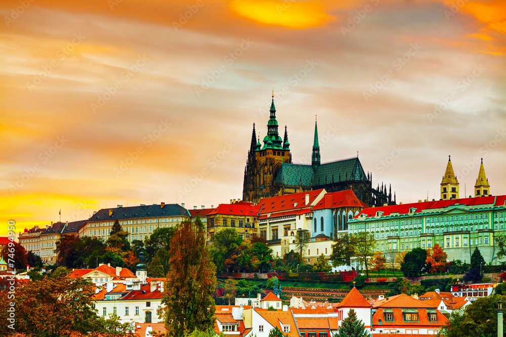 The Prague castle close up