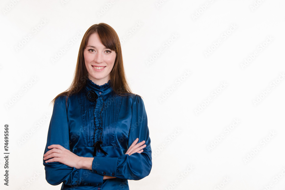 Portrait of a young confident beautiful girl Portrait of a young confident beautiful girl