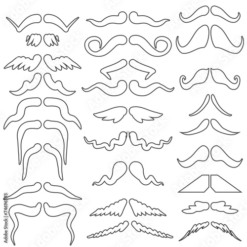 moustaches set