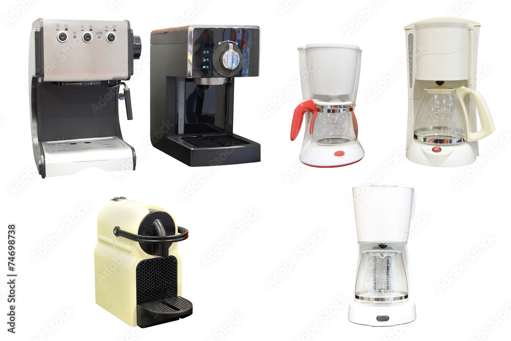 coffee maker isolated on a white background