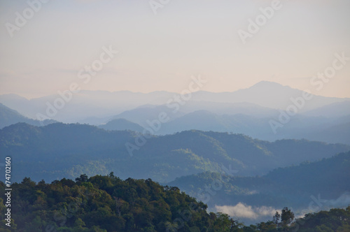 Early morning fog and cloud mountain © tuanjai62