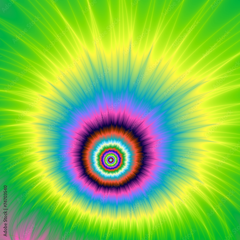 Fototapeta premium Explosion in Green and Yellow