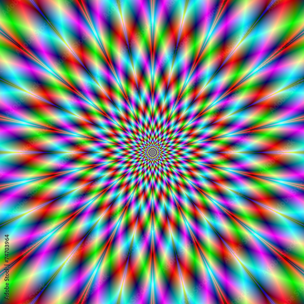 Fototapeta premium Neon Star Exploding