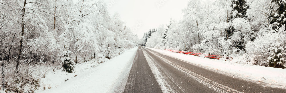 Hoge venen in snow
