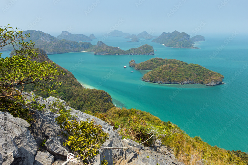 Archipelago at the Angthong National Marine Park in Thailand