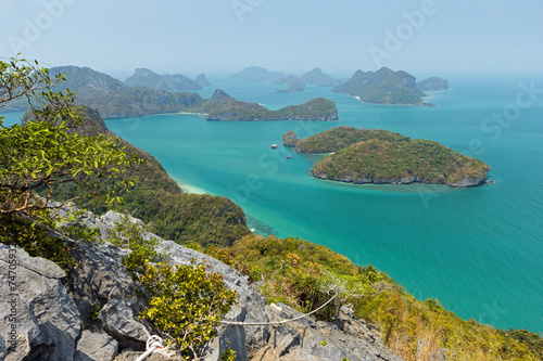 Archipelago at the Angthong National Marine Park in Thailand