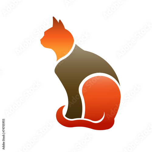 Cat mascot logo