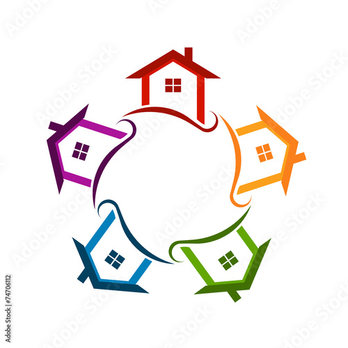 Circle of houses logo