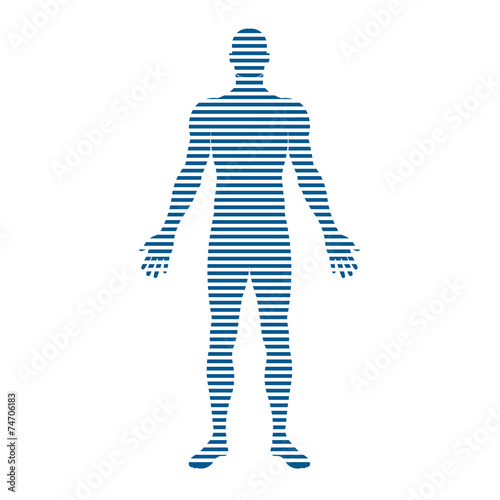 People Body with stripes logo