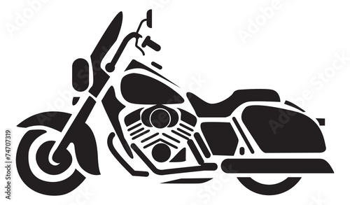 Принти на полотні Motorcycle Icons