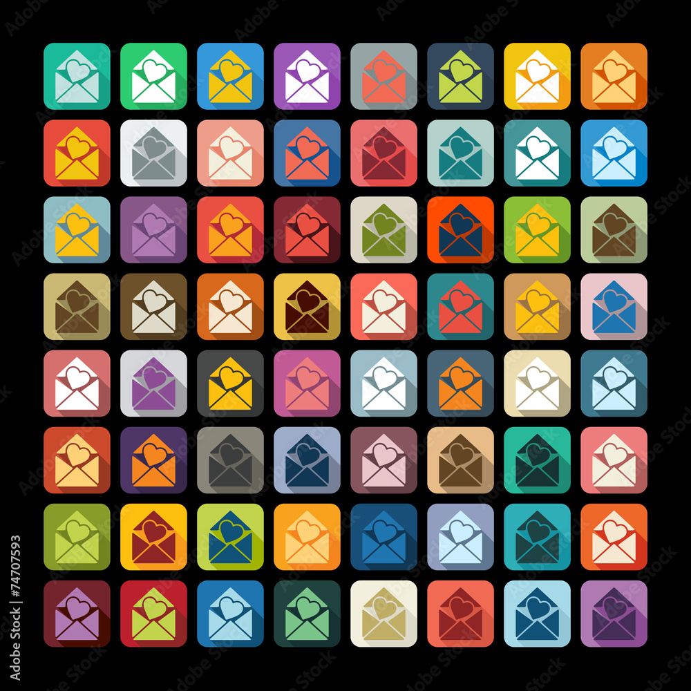 Flat design: heart Flat design: heart