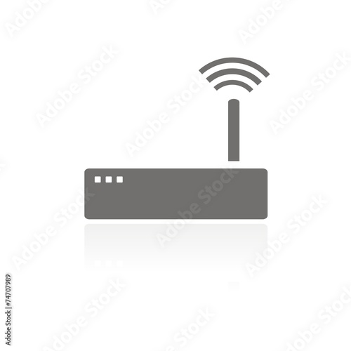 Icono router wifi FB reflejo
